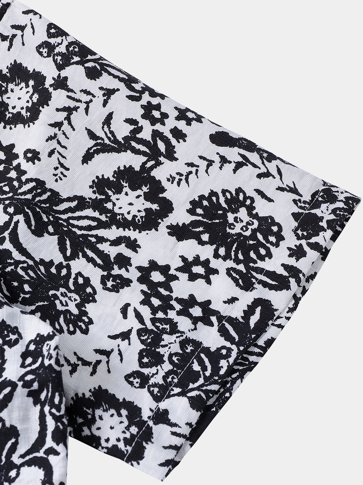 Casual Short-Sleeve Floral Print Shirt
