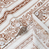 Vintage Ethnic Print Short Sleeve Shirt