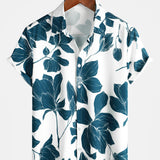 Casual Floral Button-Up Short-Sleeve Summer Shirt
