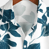 Casual Floral Button-Up Short-Sleeve Summer Shirt