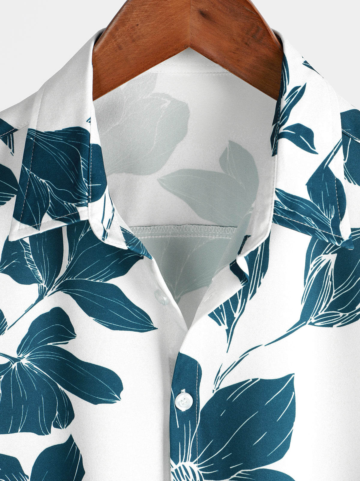 Casual Floral Button-Up Short-Sleeve Summer Shirt