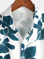 Casual Floral Button-Up Short-Sleeve Summer Shirt