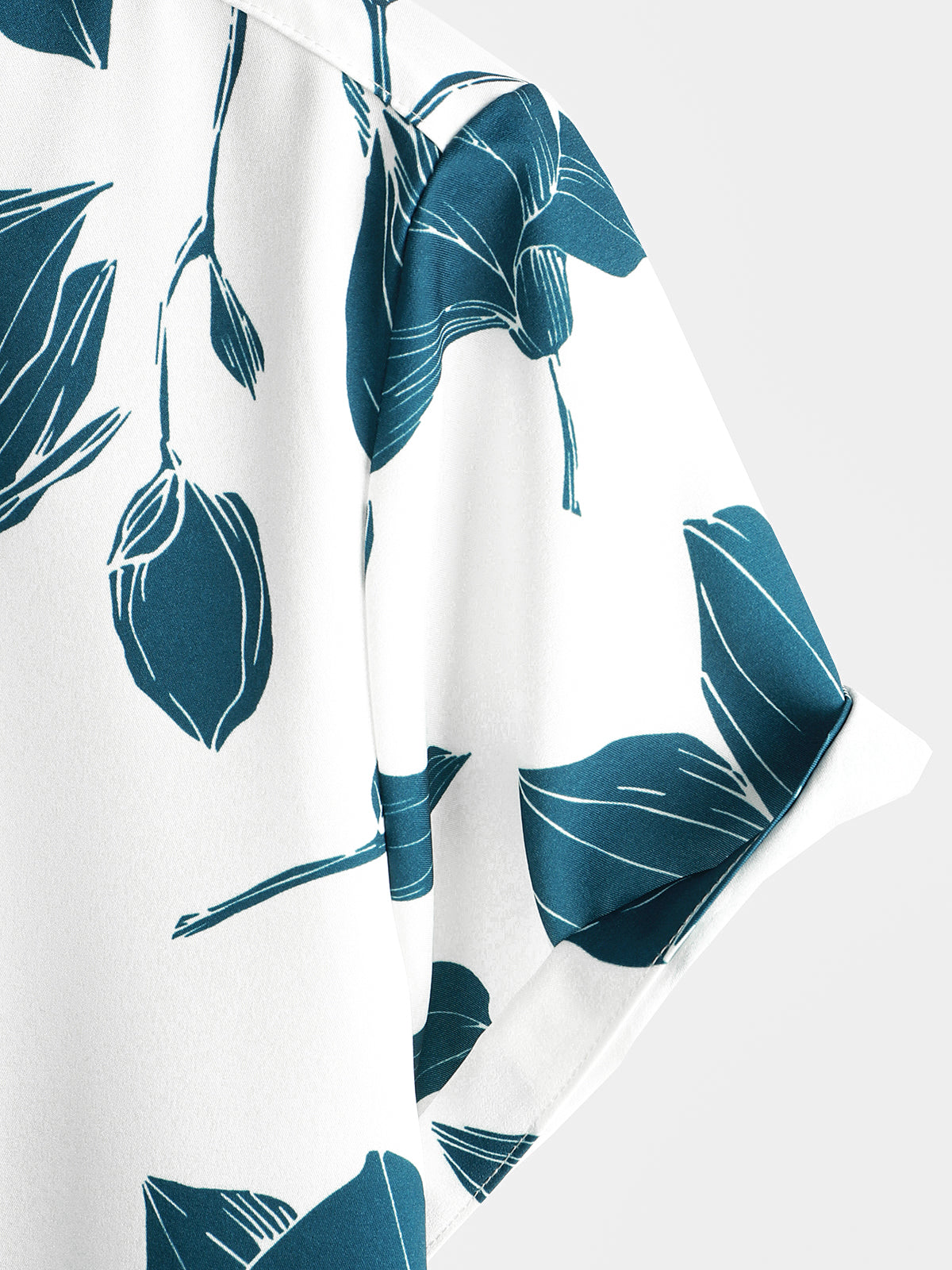 Casual Floral Button-Up Short-Sleeve Summer Shirt