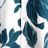 Casual Floral Button-Up Short-Sleeve Summer Shirt
