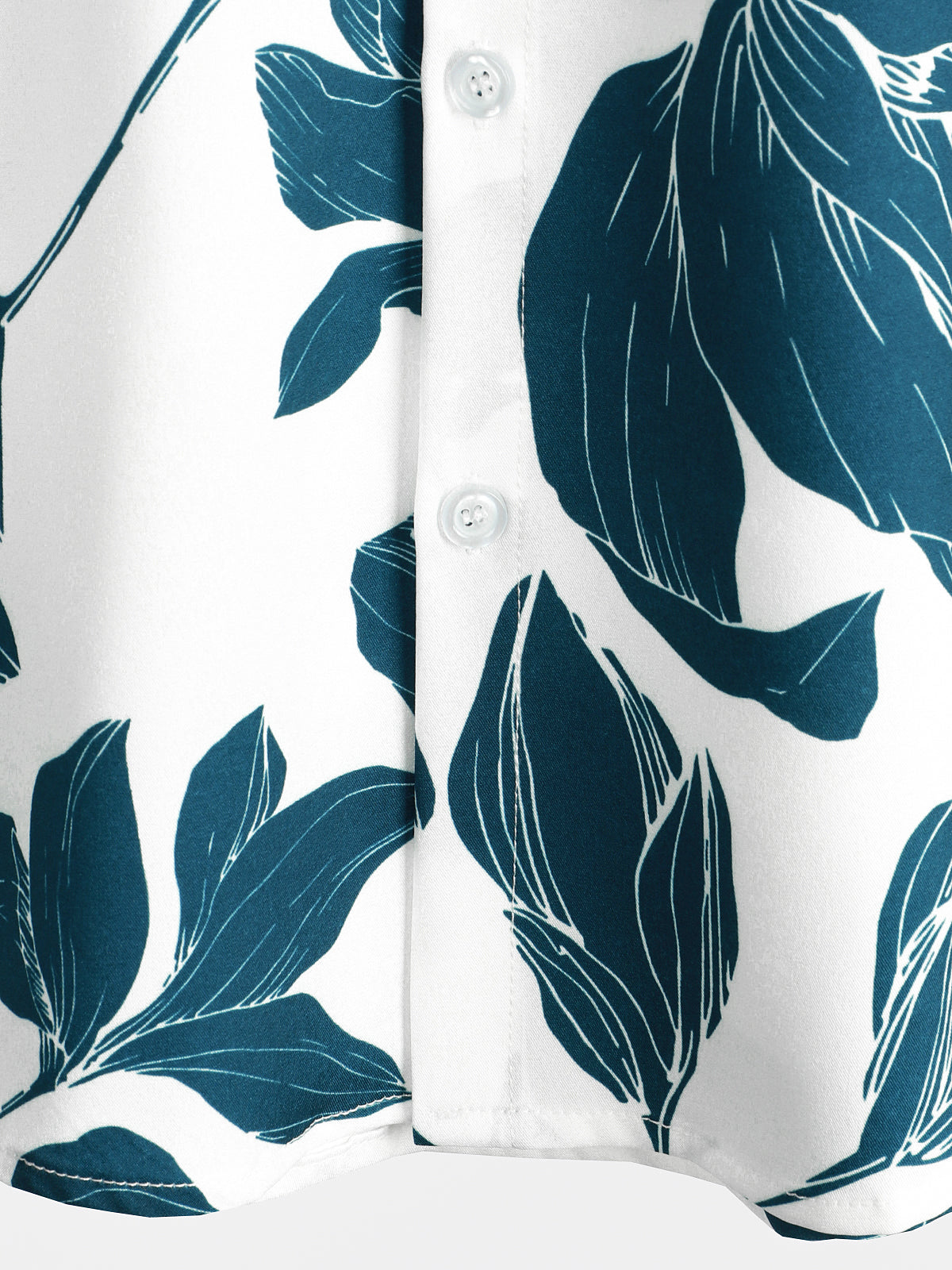 Casual Floral Button-Up Short-Sleeve Summer Shirt