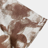 Button-Up Short Sleeve Abstract Floral Print Camp Style Shirt