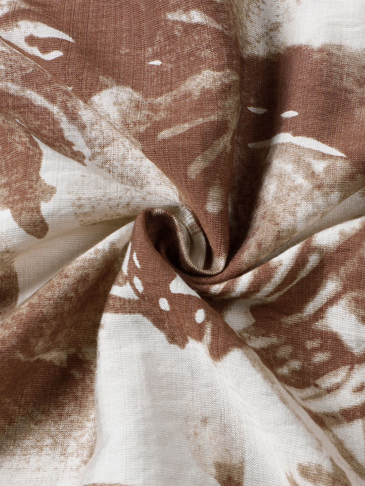 Button-Up Short Sleeve Abstract Floral Print Camp Style Shirt
