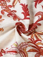 Short Sleeve Flowers and Paisley Holiday Pattern Button-Up Shirt