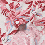 Pink Hawaiian Tropical Floral Short Sleeve Shirt