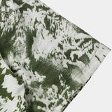 Button-Up Short Sleeve Abstract Botanical Pattern Shirt