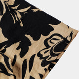 Retro Button-Up Short Sleeve Abstract Botanical Pattern Shirt