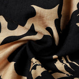 Retro Button-Up Short Sleeve Abstract Botanical Pattern Shirt
