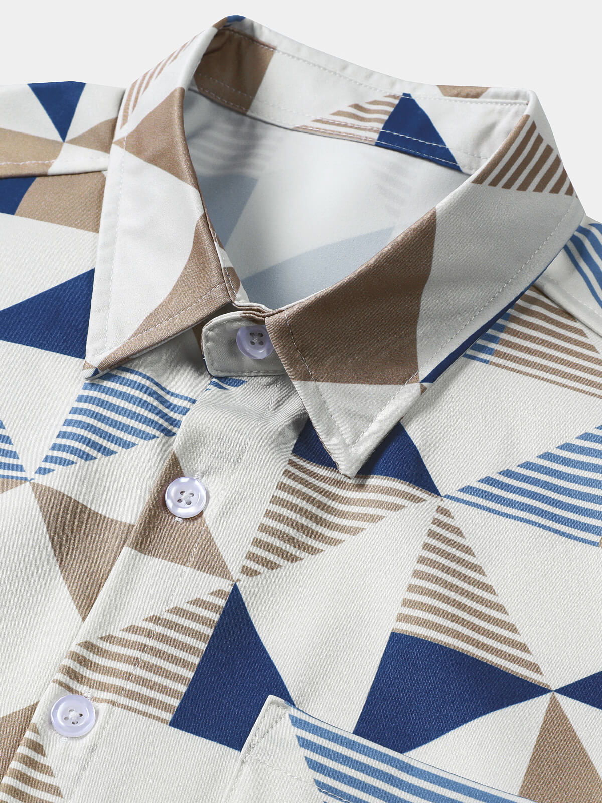 Geometric Triangle Short Sleeve Shirt