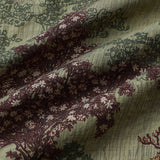 Green Vintage Relaxed Forest Print Short Sleeve Shirt