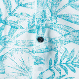 Blue Aloha Hawaiian Casual Shirt with Tropical Print
