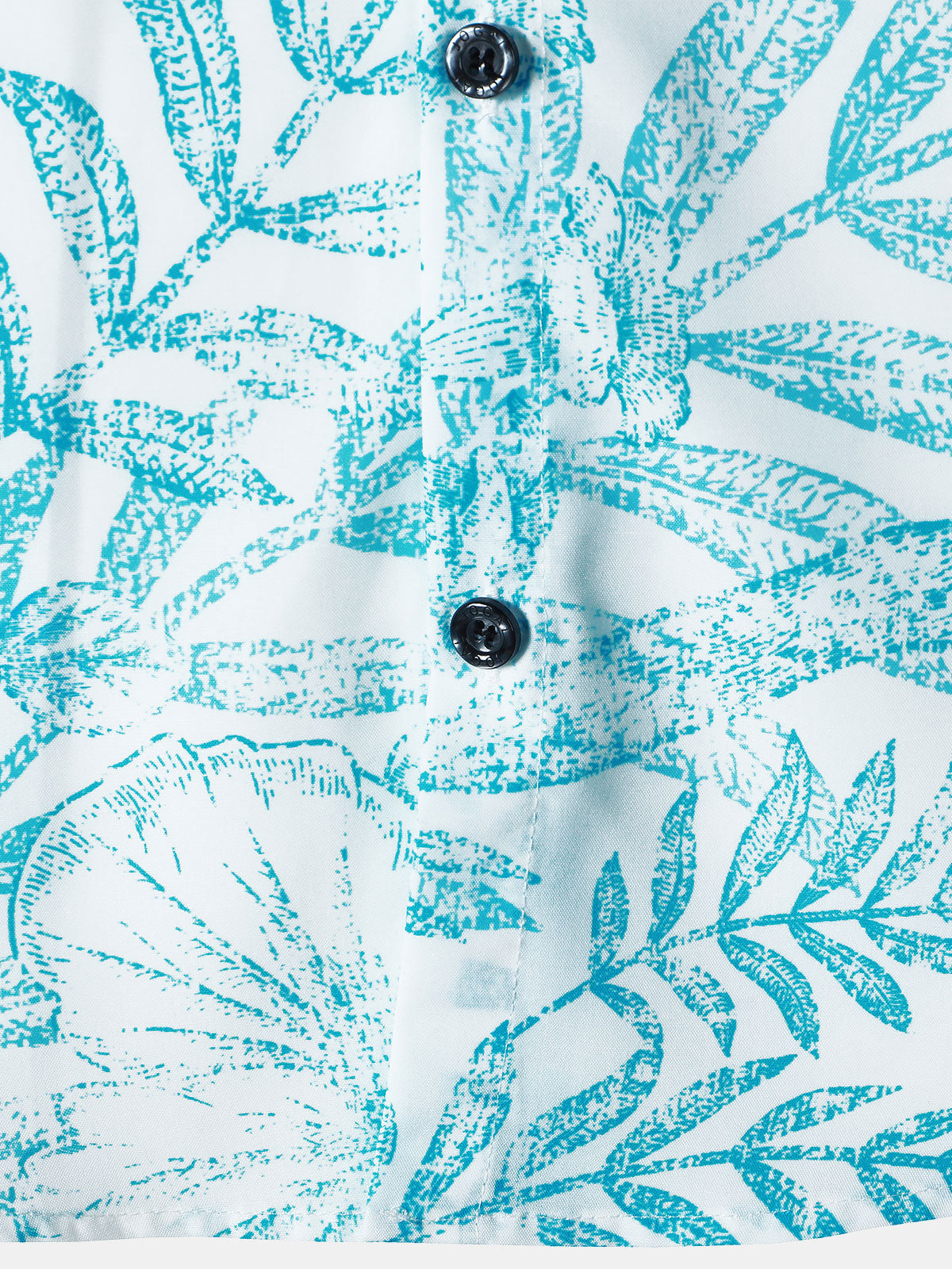 Blue Aloha Hawaiian Casual Shirt with Tropical Print