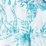 Blue Aloha Hawaiian Casual Shirt with Tropical Print
