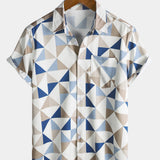 Geometric Triangle Short Sleeve Shirt