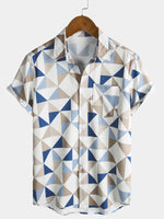 Geometric Triangle Short Sleeve Shirt