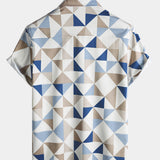 Geometric Triangle Short Sleeve Shirt
