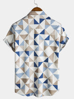 Geometric Triangle Short Sleeve Shirt