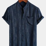 Textured Lightweight Breathable Relaxed Short Sleeve Shirt
