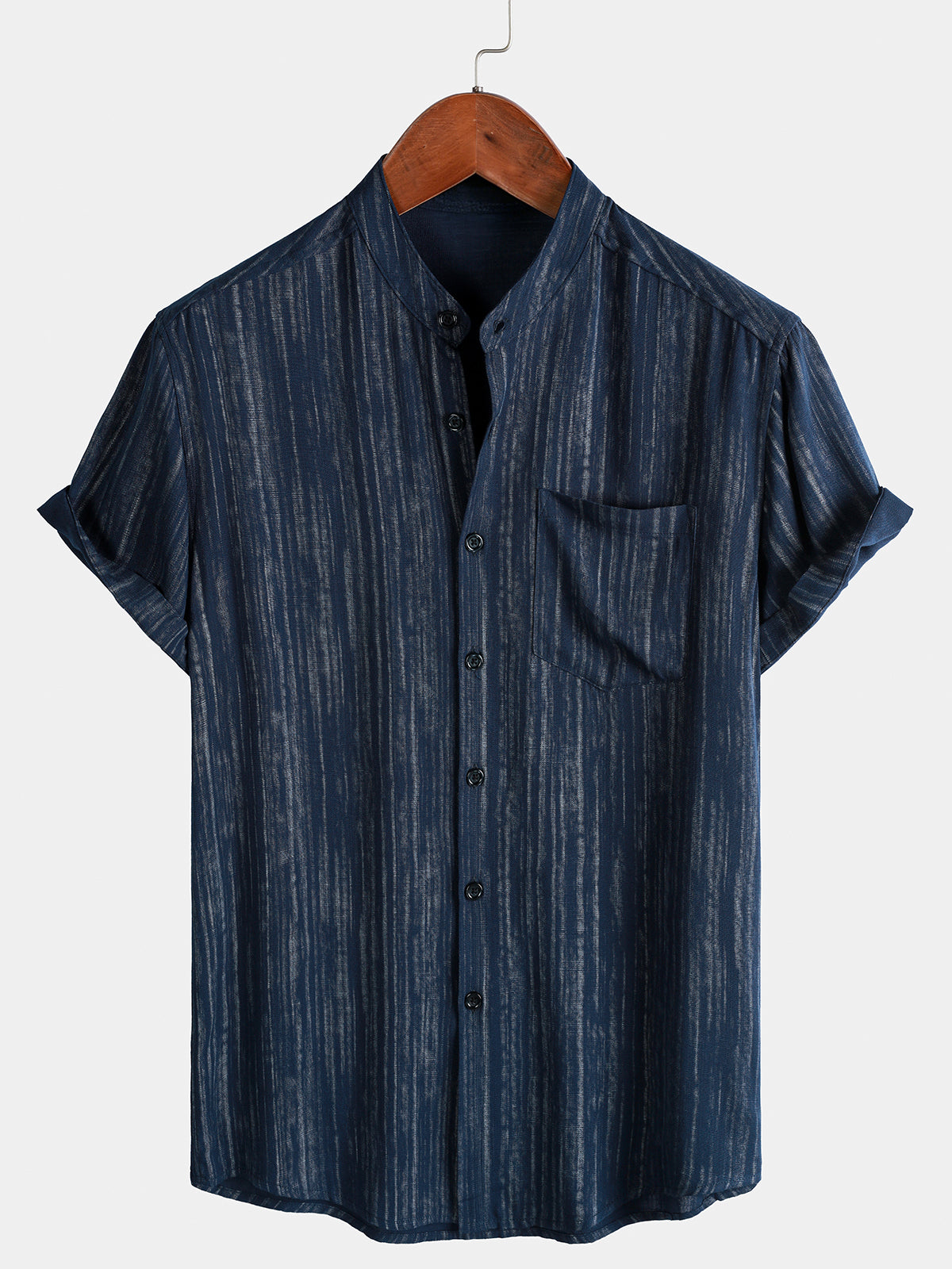 Textured Lightweight Breathable Relaxed Short Sleeve Shirt