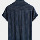 Textured Lightweight Breathable Relaxed Short Sleeve Shirt