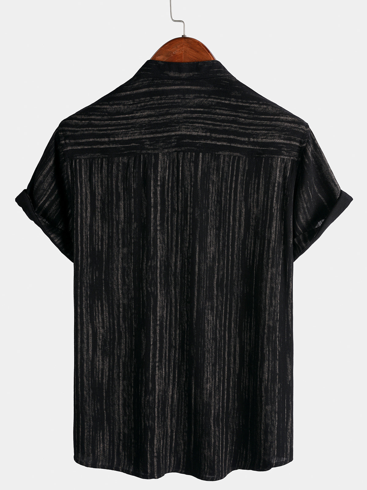 Casual Striped Short-Sleeve Shirt