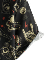 Cotton Hawaiian Punk Rock Style Shirt for Men