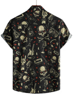 Cotton Hawaiian Punk Rock Style Shirt for Men