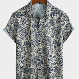 Casual Floral Shirt, Short Sleeves, Perfect for Parties