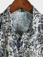 Casual Floral Shirt, Short Sleeves, Perfect for Parties