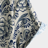 Casual Floral Shirt, Short Sleeves, Perfect for Parties