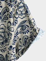 Casual Floral Shirt, Short Sleeves, Perfect for Parties