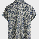 Casual Floral Shirt, Short Sleeves, Perfect for Parties