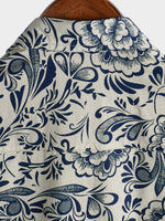 Casual Floral Shirt, Short Sleeves, Perfect for Parties