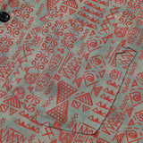 Tribal Geometric Print Bohemian Style Short Sleeve Shirt
