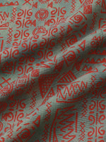 Tribal Geometric Print Bohemian Style Short Sleeve Shirt