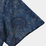 Navy Floral Vintage Short Sleeve Shirt