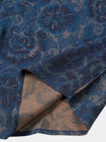 Navy Floral Vintage Short Sleeve Shirt