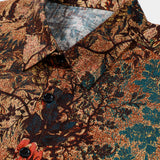 Retro Floral Pattern Breathable Summer Shirt