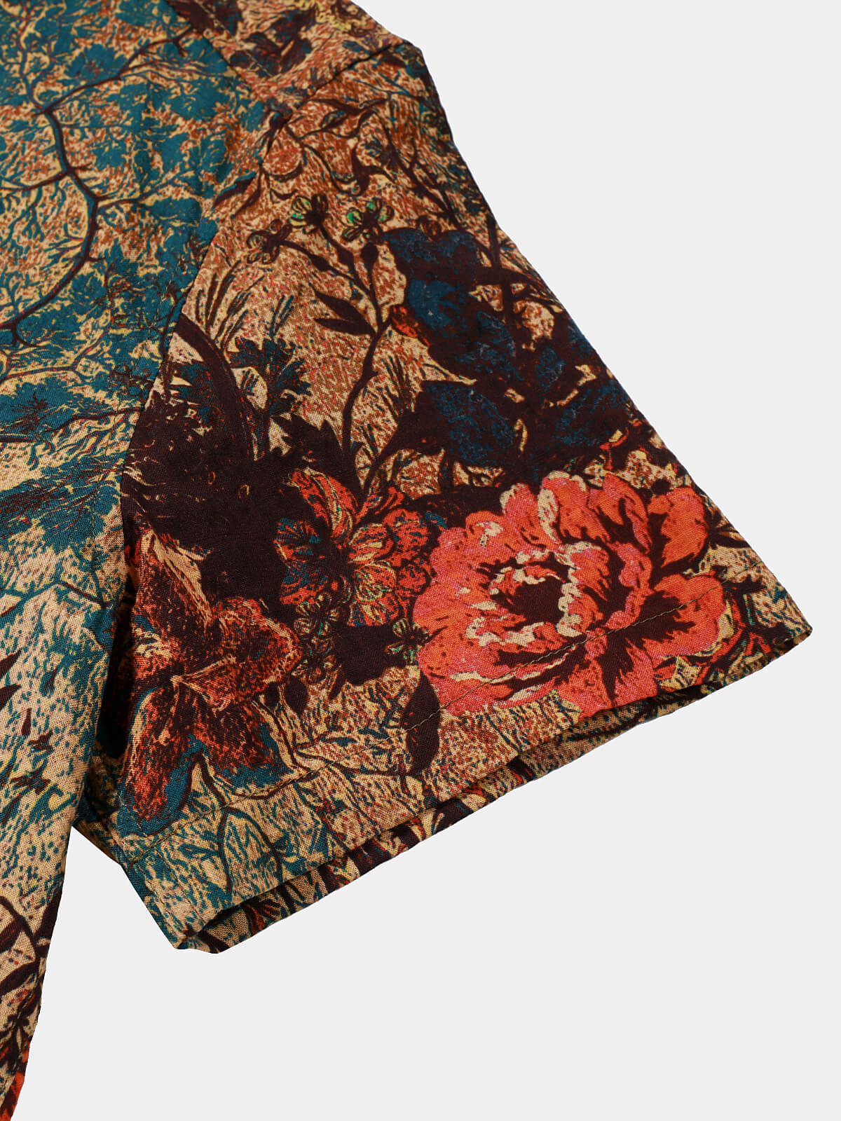 Retro Floral Pattern Breathable Summer Shirt