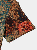 Retro Floral Pattern Breathable Summer Shirt