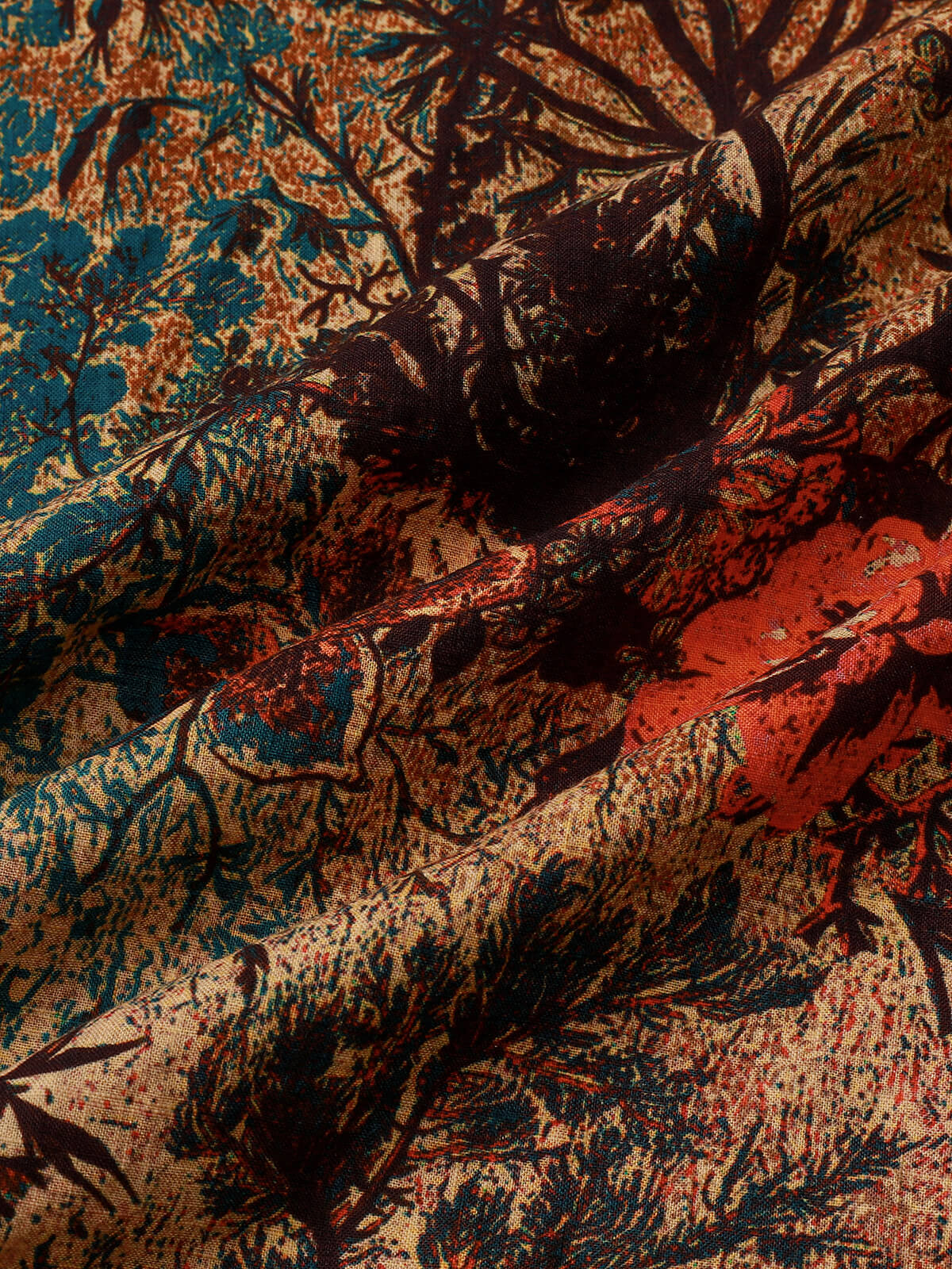 Retro Floral Pattern Breathable Summer Shirt
