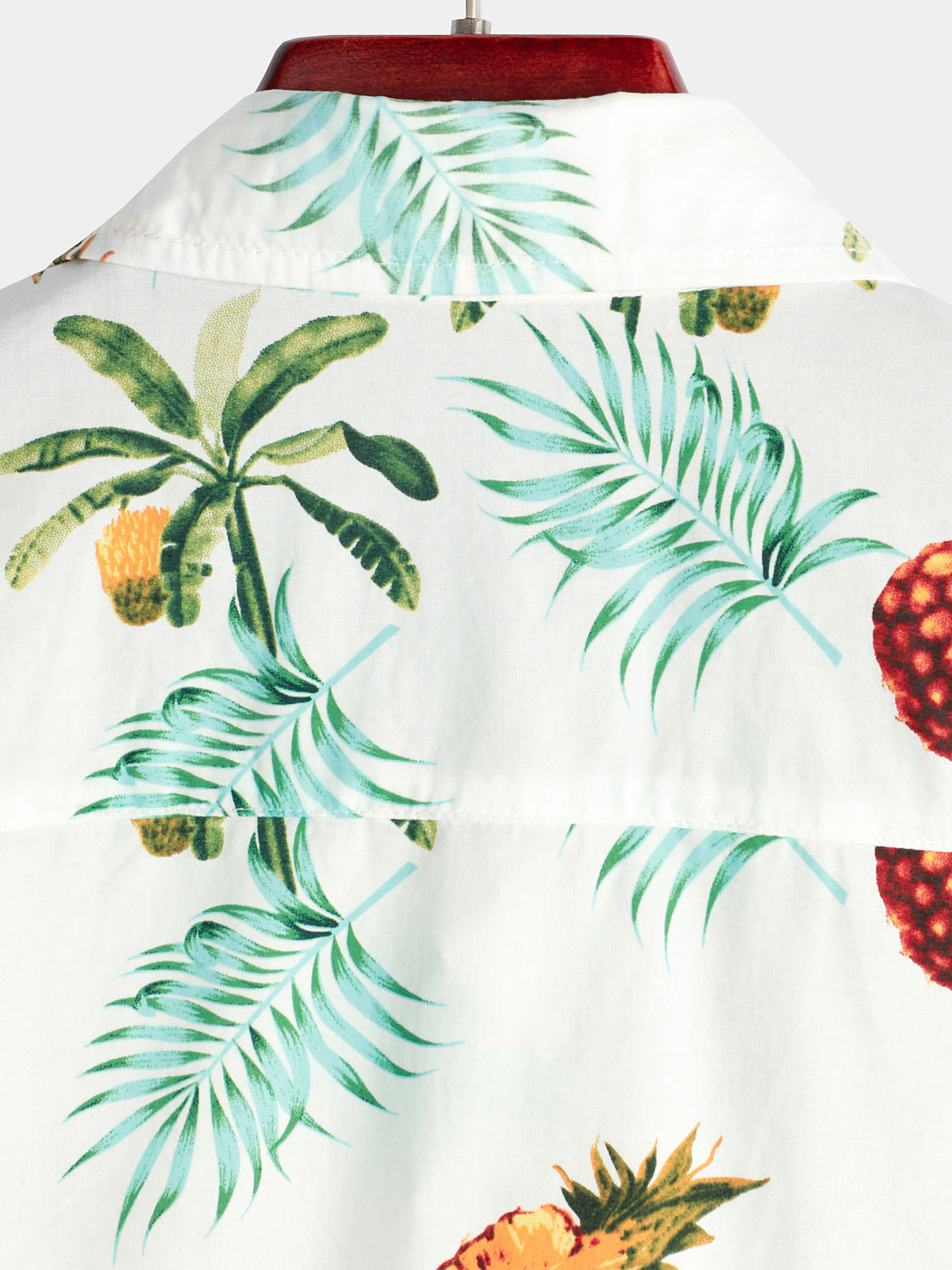 Hawaiian Short Sleeve Shirt with Pineapple Print