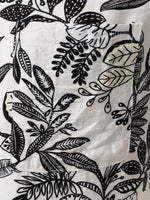 Hawaiian White Tropical Leaves Print Casual Shirt