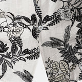 Hawaiian White Tropical Leaves Print Casual Shirt