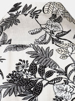 Hawaiian White Tropical Leaves Print Casual Shirt