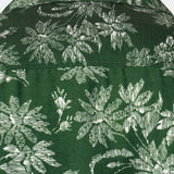 Hawaiian Green Tropical Floral Print Casual Shirt